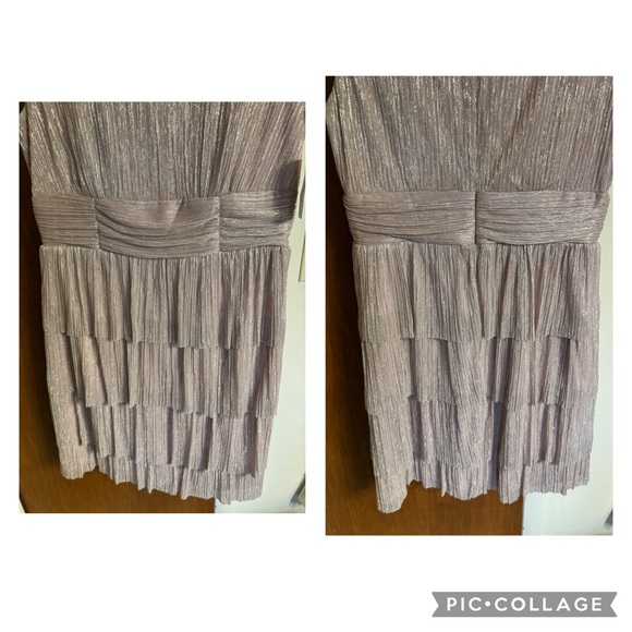 NWT Connected Apparel Size 14 Dusty Rose Tiered Sheath Cocktail Dress - Picture 15 of 17